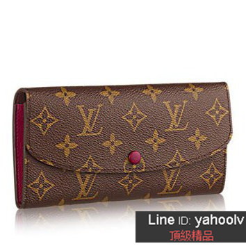 lv Emilie 錢夾 m60697 熒光粉色