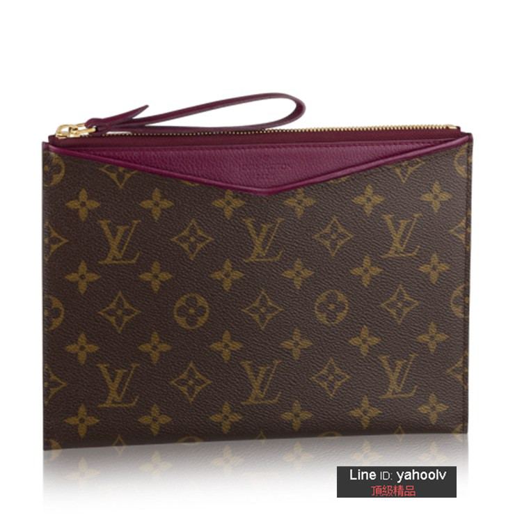 LV Pallas-手包-MONOGRAM-M60609紫紅