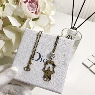 Dior 迪奧 CD鑽項鍊2017專櫃新品 新一輪爆款趕緊入手正品黃銅材質