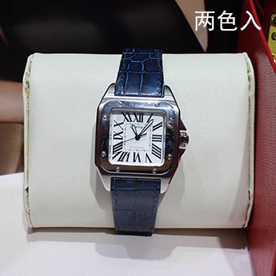 卡地亞 Cartier SANTOS系列 桑托斯銀面女表 W20126X8