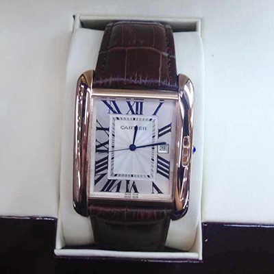 卡地亞Cartier TANK ANGLAISE腕表 男女通用石英手表 W5310005