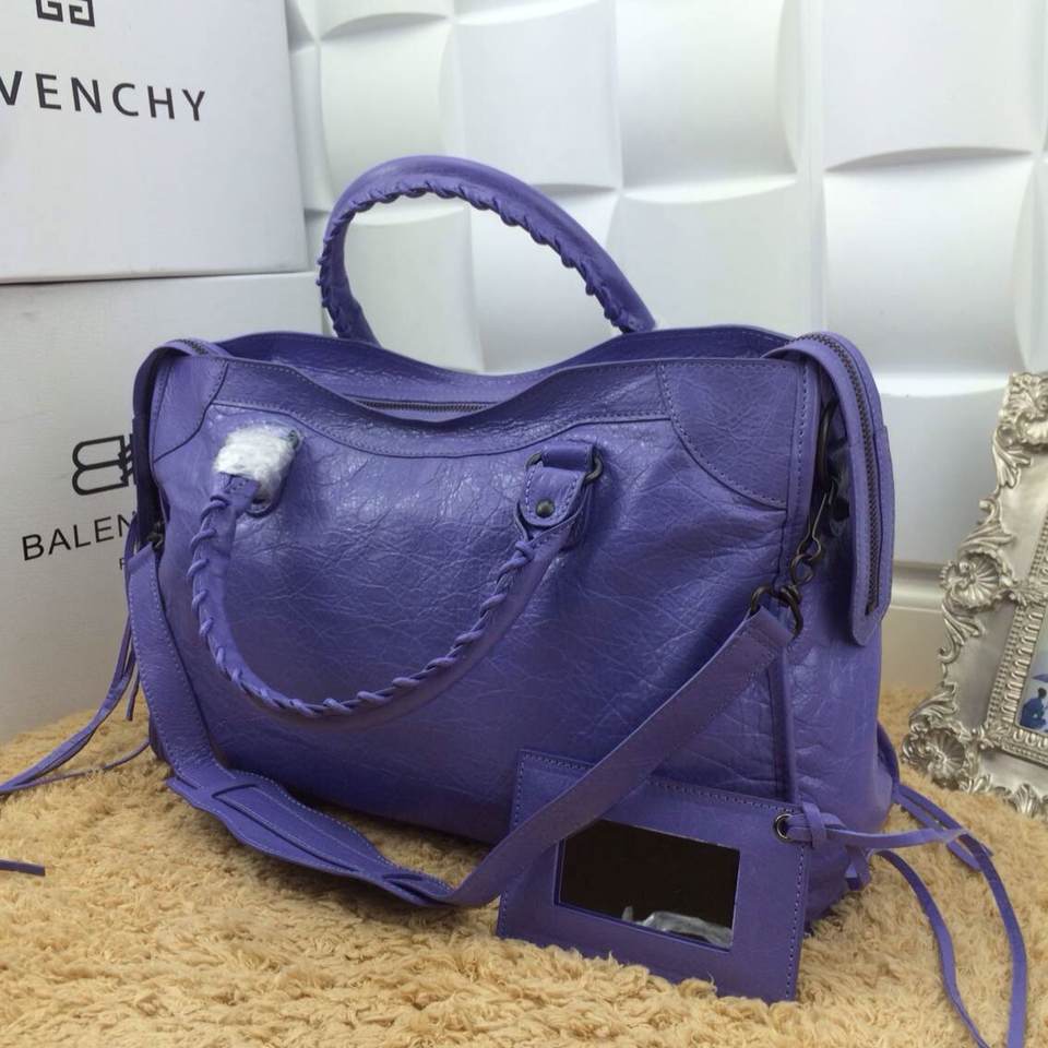 Balenciaga巴黎世傢 city38 意大利山羊皮小黑釘走線 281770 三色