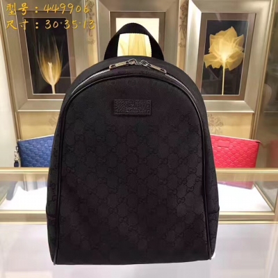 【GUCCI-古奇】 十年打造專業GUCCI後背包 市場頂級獨家控貨，專櫃品質 採用進口牛皮，原廠五金！精緻做工。獨家實物拍照 品質如圖可見 。款號：449906。尺寸：30*35*13