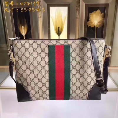 【GUCCI-古奇】 十年打造專業GUCCI側背包 市場頂級獨家控貨，專櫃品質 採用進口牛皮，原廠五金！精緻做工。獨家實物拍照 品質如圖可見 。款號：474139。尺寸：35*25*4.5