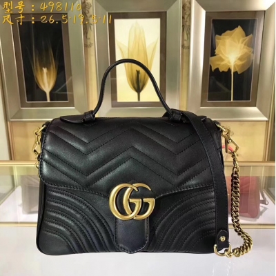 【GUCCI-古奇】十年打造專業GUCCI 市場頂級獨家控貨，專/櫃品質 採用進口牛皮，原廠五金！精緻做工。獨家實物拍照品質如圖可見 。款號：498110。尺寸：26.5*19.5*11。