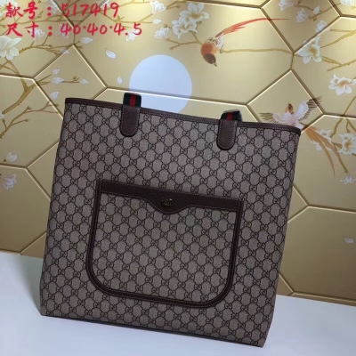 【Gucci 古馳】Gucci新款。市場頂級獨家控貨，專櫃品質 採用進口牛皮，原廠五金！精緻做工。 獨家實物拍照 品質如圖可見 。型號: 517419。尺寸：寬40*高40*側寬4.5