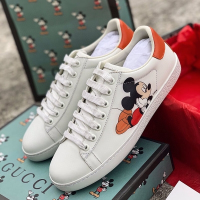 Gucci × Disney 古馳頂級版本 牛裡 現貨！情侶款 35-44 圖片實拍 輕微做舊 完全對版！