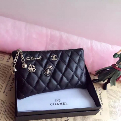 CHANEL/C-008原版皮/黑色/19cm*12cm