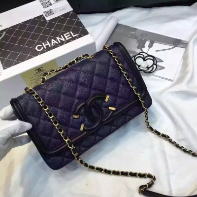 Chanel 2016專櫃最新 海外原單 牛皮 球紋 超級耐用手感超棒 古金色五金 底部可以隨意擠壓 配齊全套包裝---size28*17*7cm