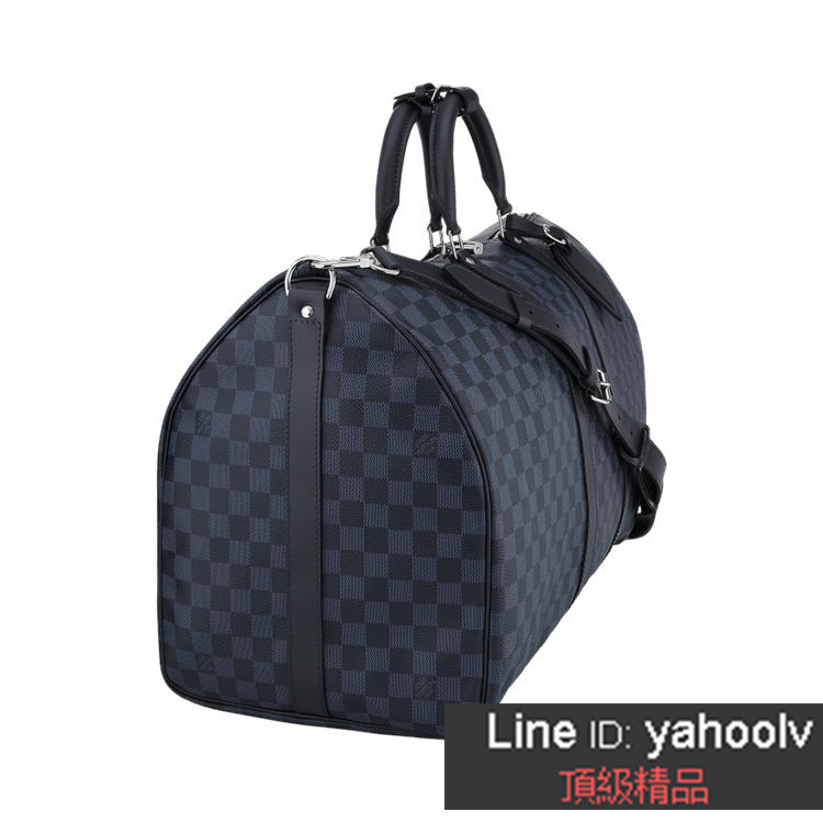 lv黑色棋盤格 旅行包Keepall-55-DAMIER-COBALT-N41356