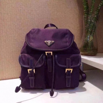 Prada BZ0030【紫色】進口防水尼龍布！復古五金！209代工， 義大利制標！尺寸28x30cm