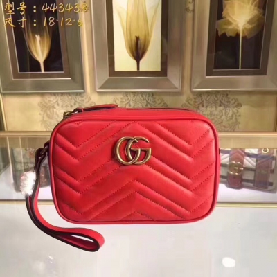 【原單配全套包裝】 【GUCCI-古奇】十年打造專業GUCCI   市場頂級獨家控貨，專櫃品質  採用進口牛皮，原廠五金！精緻做工。獨家實物拍照品質如圖可見 。款號：443438。尺寸：18*12*6