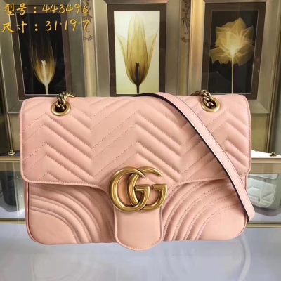 【GUCCI-古馳】十年打造專業GUCCI 市場頂級獨家控貨，專櫃品質 採用進口牛皮，原廠五金！精緻做工。 獨家實物拍照 品質如圖可見 。款號：443496。大號尺寸：31*19*7