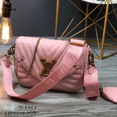 Louis Vuitton LV路易威登 頂級原單 新款 M56461 黑色 Multi Pochette New Wave手袋 尺寸:21×13×6.5CM