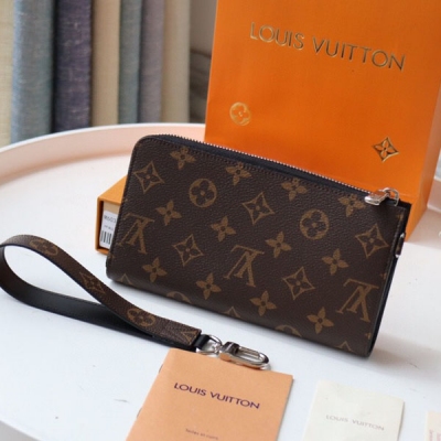 LOUIS VUITTON LV路易威登 Zippy Dragonne拉鍊錢包 N60379老花 致敬路易威登旅行和製作旅行箱的傳統，錢夾飾有旅行風格貼片和路易威登標識。這款錢夾內部緊湊，設計簡潔，是日常使用的理想選擇。1