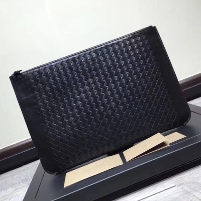 BOTTEGA VENETA BV 375091專櫃最新款水貨手拿包，正品胎牛皮面料純手工編織 31x21CM