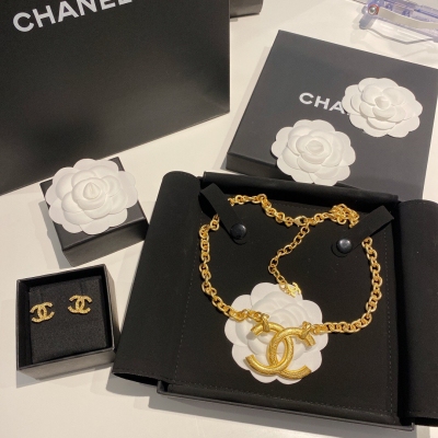 Chanel香奈兒 黃銅首飾 妥妥的中古VintagFeel