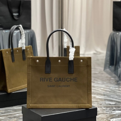 Yves Saint Laurent YSL 聖羅蘭 Rive Gauche Tote Bag，左岸購物袋，從定制麻布料到五金在到絲印，每一個細節我都要求完美！正品購入開模定制，說真的，這是我遇到過最難做的一款購物袋了！托料極其複雜，經過反