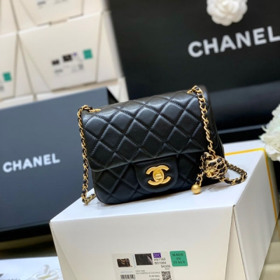 Chanel香奈兒 2023P最新核桃金球 少量到貨啦 只做至尊版本，純原廠系列 獨家原廠方框正品羊皮 24k鍍厚金全鋼五金 成本極高 除了金球不一樣，其他都和老款一樣哦 1786，17cm，1787，20cm